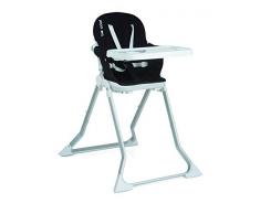 BE COOL Flat - Trona alta plegable, Color Negro