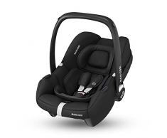 Maxi-Cosi CabrioFix i-Size Silla de Coche bebé grupo 0+ i-Size, para bebés recién nacidos desde 40 hasta 75 cm, con reductor acolchado y capota, Essential Black