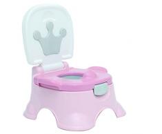 Orinal corona 3 en 1 light Pink Olmitos - 3 funciones: Orinal, reductor WC y taburete - Con superficie antideslizante y vaso extraible para mejor limpieza