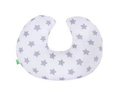 Lulando lulando Cojín para bebés y embarazada multicolor Grey Stars/White 1 Unidad 500 g