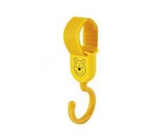 Lulabi Disney Winnie - Ganchos de ABS para barra de armario, amarillo - Paquete de 2 unidades