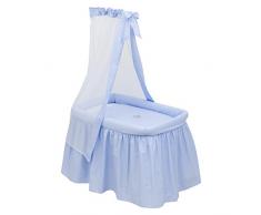 Cambrass Crown - Minicuna con dosel, color celeste