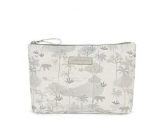 Pasito a pasito. Neceser de Bebé Serengueti. Bolso Organizador Pequeño para Accesorios de Aseo e Higiene del Bebé. Práctico y Cómodo de Llevar. Color Beige
