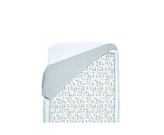 Petit Lazzari Cities - Funda nórdica reversible para cuna de 60 x 120 cm, diseño Trend, color gris