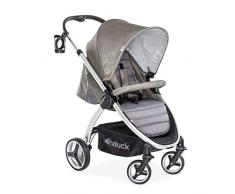 Hauck Lift Up 4 - Silla de paseo con asiento amplio, ligera, chasis aluminio, plegado libro con una mano, desde nacimiento hasta 25 kg, manillar regulable en altura, botellero, Charcoal (gris)