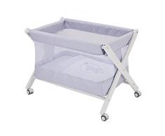 Bolín Bolón Charlotte - Minicuna, 88 x 56 x 68 cm, color gris