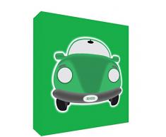 Feel Good Art CAR3030-21ES - Lienzo Decorativo Grueso sólido afrontado, diseño Coche, 76 x 76 x 4 cm, Color Verde