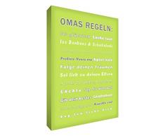 El pequeño ayudante GR 128-02G Feel Good Arte decoración de la pared de la lona en el estilo tipográfico moderno, verde pastel, 30 x 20 cm