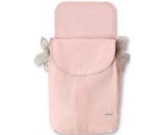Bimbi Losango - Colcha capazo, blanco y rosa