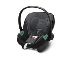 Cybex Gold Silla de coche para bebé Aton S2 i-Size, Desde el nacimiento hasta los 24 meses aprox., Máx. 13 kg, Incl. Reductor para recién nacidos, Compatible con SensorSafe, Monument Grey