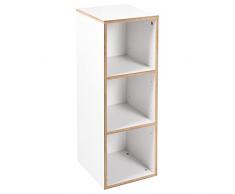 roba Estantería lateral Finn apta para debajo del cambiador Finn, para habitación de bebé y habitación de los niños, color blanco, madera