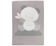 Andy & Helen 3/507cd03 _ GR manta cama bordada Polar, gris