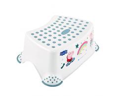 keeeper Taburete Peppa Pig, De 3 a 14 años Aprox, Antideslizante, Tomek, Blanco Nordic
