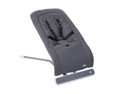 Chicco RHYTHMNSound - Tumbona electrónica para niños con sonidos naturales y nenas, respaldo reclinable, color gris