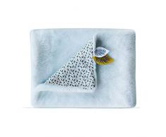 Doudou et Compagnie DC3686 - Manta para bebé (100 x 70 cm), Color Azul