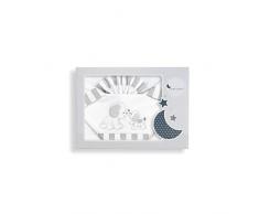 Juego de sábanas de minicuna Perritos blanco y gris
