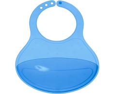 Bieco 409727 - Babero con cuenco, color azul