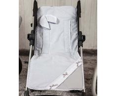 Babyline Bombón - Colchoneta ligera para silla de paseo, color gris