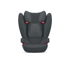 CYBEX Silver Silla de coche para niños Solution B2-Fix, Para coches con y sin Isofix, Grupo 2/3 (15-36 kg), Desde los 3 hasta los 12 años aprox., Gris (Steel Grey)
