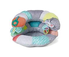 Infantino 2-in-1 Tummy Time & Seated Support - cojín Infantino para recién nacidos y bebés, con un asiento de apoyo para bebé desmontable y juguetes sensoriales