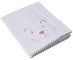 Jollein - Funda de edredón y funda de almohada, 75 x 100 cm, diseño de león, 75 x 100 cm, color rosa