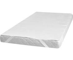 Playshoes 770900 Cubrecolchón impermeable y transpirable, 60 x 120 cm, Blanco
