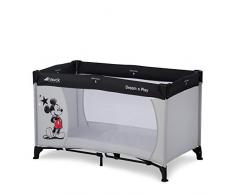Hauck Dream N Play - Cuna de viaje 3 piezas 120 x 60cm, bebe, incluido colchóncito y bolsa de transporte, de 0+ meses hasta 15 kg, plegado y montaje fácil, ligera y estable, negro