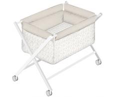 Petit Lazzari Teddy - Minicuna completa, diseño Romántico, color beige