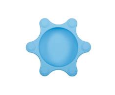 Naforye Plato para bebé de silicona suave, irrompible, apto para microondas azul, 200 g 18011