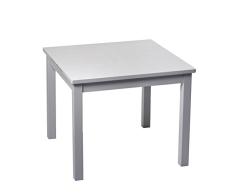 Pioupiou y Maravillas caucho mesa para niños gris 60 x 60 cm