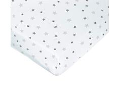 PMP - Sábana Bajera (60 x 120 cm), diseño de Estrellas, Color Gris