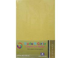 Dudu N Girlie 100% algodón sábana bajera, 60 cm x 120 cm, 2 unidades), color amarillo