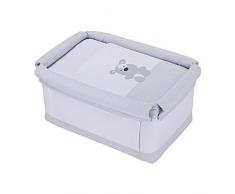 Piccolandy 1950153079500 - Vestidura para minicuna, 88 x 54 x 42 cm, color gris
