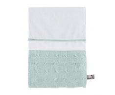 Solamente, ropa de bebé para la cama, incluye funda nórdica y funda de almohada, 100 x 135 cm, verde (Menta)