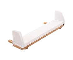 Extensión lateral de cuna de colecho babybay en color madera de haya aceitada con su extensión del colchón para los modelos Original y Midi