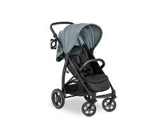 Hauck Rapid 4D - Silla de paseo, soporta hasta 25 kg, Plegado fácil, Capota protección solar 50+, Ruedas de goma, Portavaso, Altura ajustable, Posición tumbada, Cesta de la compra grande, Verde