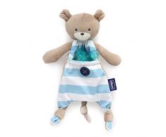 Chicco Pocket Friend - Guarda chupetes de peluche con bolsillo, azul