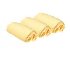 Easy Dort - Juego de 3 sábanas bajeras (algodón) Paille Talla:40x80/90