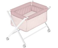 Petit Lazzari Alvin - Minicuna completa, diseño Trend, color coral