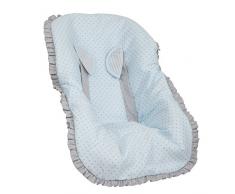 Funda para silla de Automóvil estilo Clásico, Universal Grupos 0/1/2, Cubre arnés de regalo!!! (Dot Celeste)