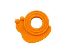 Chico Mordedor Caracol ECO+ para la Dentición de los Bebés con Burbujas en Relieve, Hecho de Bioplástico Suave, Hecho en Italia - Juguete para la Dentición de los Niños de 3 a 18 Meses