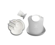 BabyBjörn Vajilla con Babero, 5 piezas, Gris