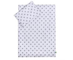 Lulando Lulando - Juego de cama infantil 2 piezas (almohada y funda nórdica) Grey Stars/White 1 Unidad 400 g