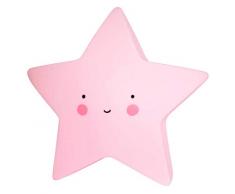 A Little Lovely Company LTSP030 - Lámpara en forma de estrella, Rosa