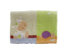 algod/ón Protector para cuna color crudo, Pirulos 43300002