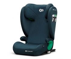 kk Kinderkraft JUNIOR FIX Silla coche Isofix, I-SIZE, Isofix, Silla coche bebé, Silla coche para niños, Sillade, Cinturón, Universal para coche, Grupo 2/3, de 15 a 36 kg, Azul