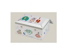 Interbaby Set Baúl y Funda Nórdica Jungla, Gris