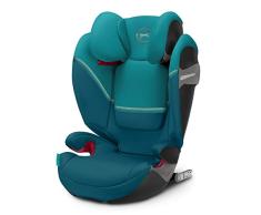Cybex Gold - Silla de coche Solution S-Fix, para coches con y sin Isofix, Grupo 2/3 (15-36 kg), Desde los 3 hasta los 12 años aprox., Azul (River Blue)