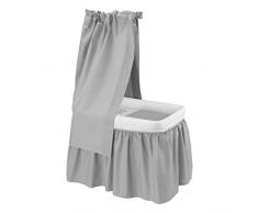MINICUNA CON DOSEL TC PIC GRIS 55x81x65 CM