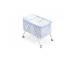 Interbaby Love - Minicuna de aluminio + textil, color gris/azul